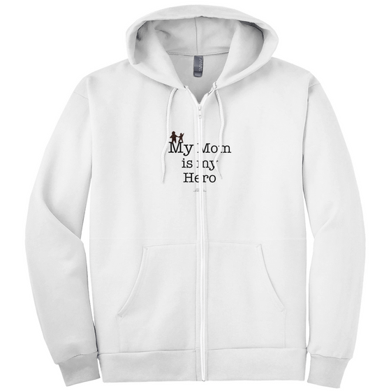 My Mom is My Hero! - Adult Zippered Hoodies