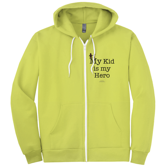 My Kid is My Hero! - Adult Zippered Hoodie