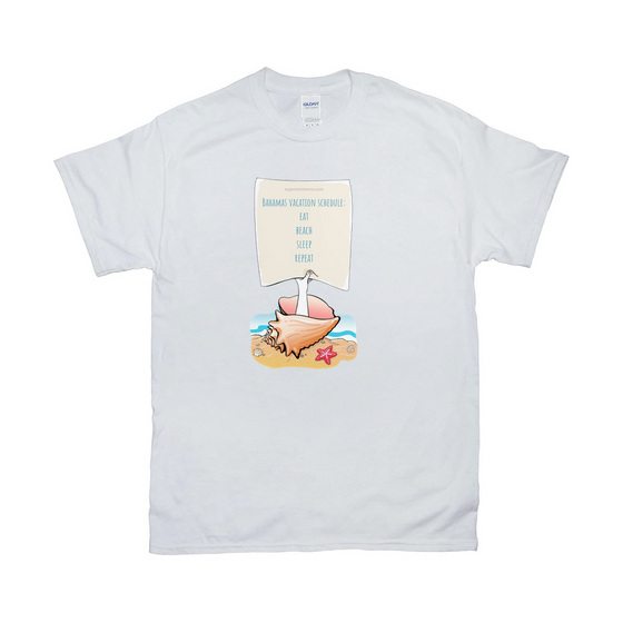 Bahamas Vacation Schedule - Adult Tees