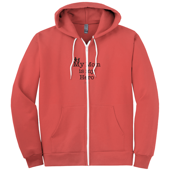 My Mom is My Hero! - Adult Zippered Hoodies